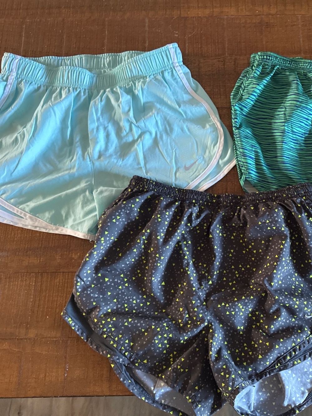 3 pair of women’s Nike Dri fit shorts